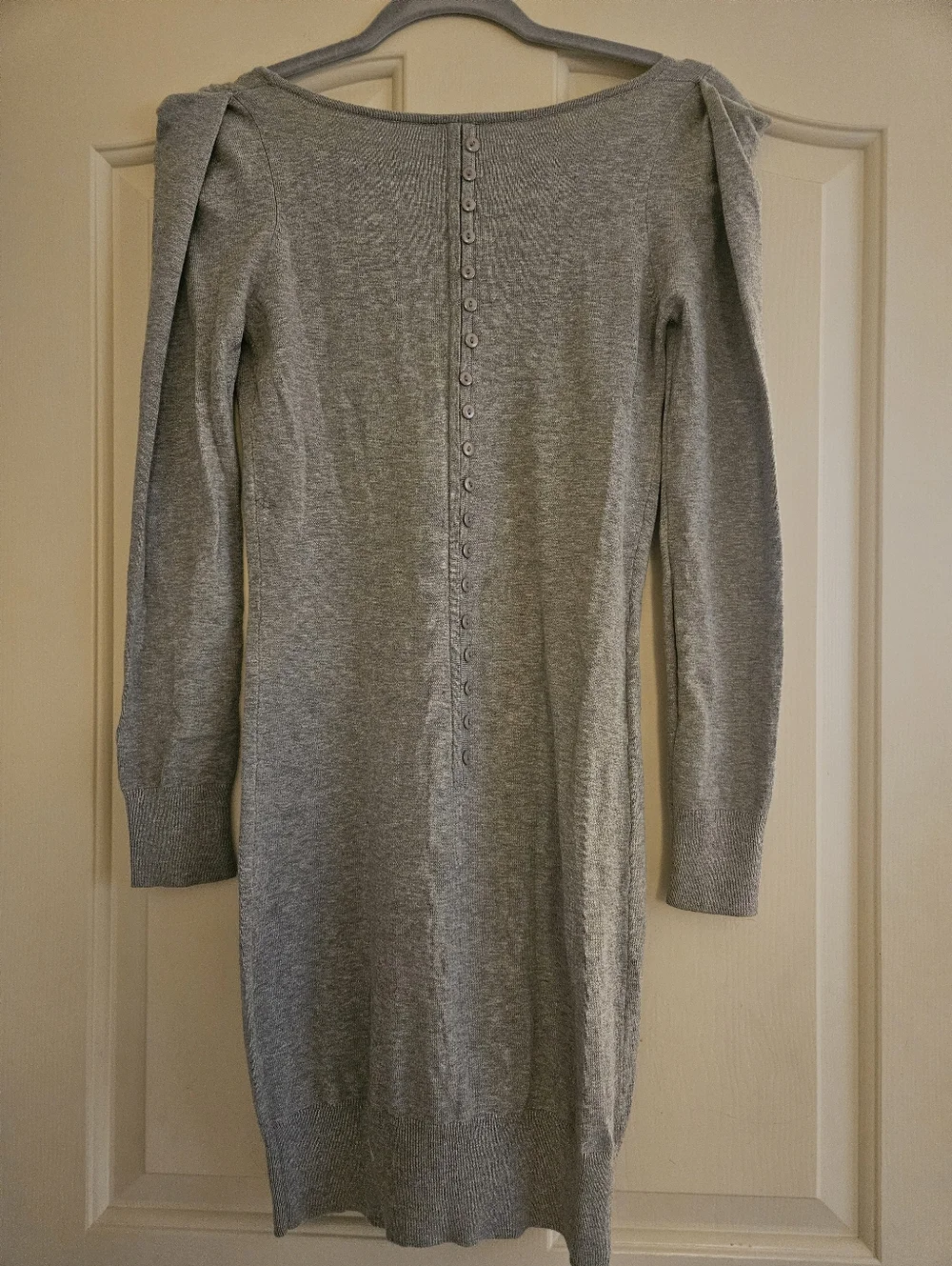 Sparkle & Fade Gray Long Sleeve Knit Dress